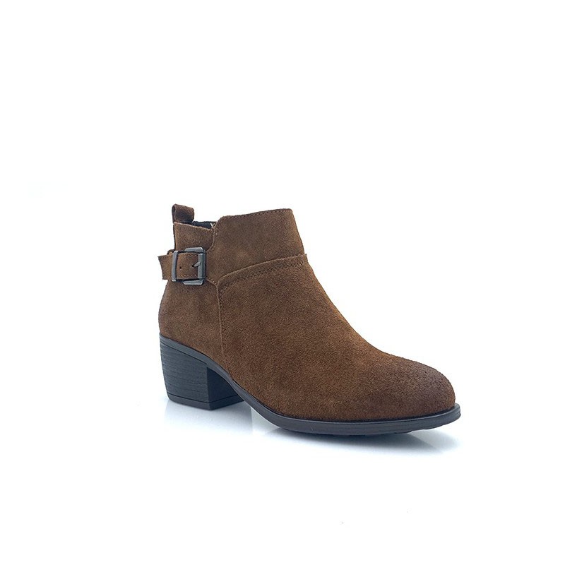 Kelara-Bottine avec boucle en marrons