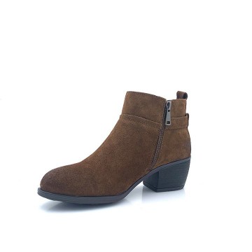Kelara-Bottine avec boucle en marrons