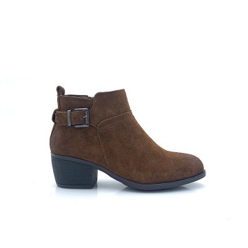 Kelara-Bottine avec boucle en marrons