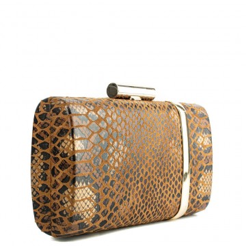 MIGATO-Pochette marron à...