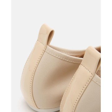 BATA-BALLERINES BEIGES 100%...