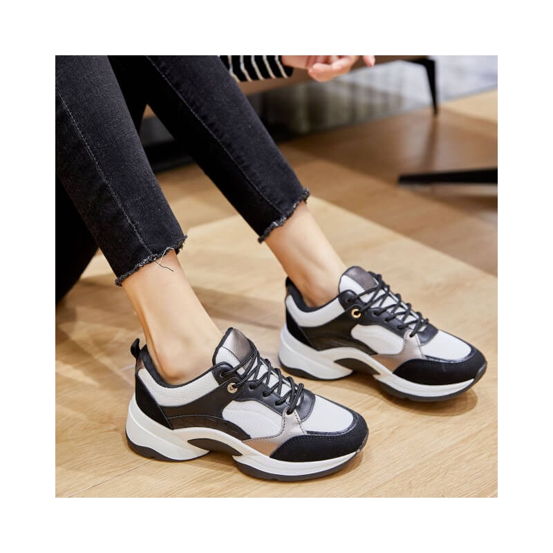 sneakers plateforme noir