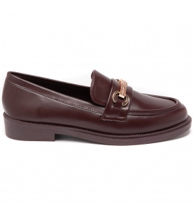 SHOES & BAGS COLLECTION-DERBIES EN AUBERGINE
