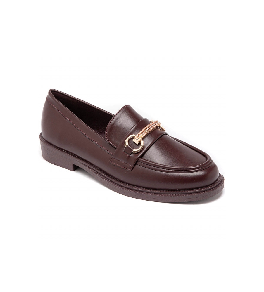 SHOES & BAGS COLLECTION-DERBIES EN AUBERGINE