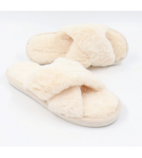 Pantoufles Femme - Blanc Crème