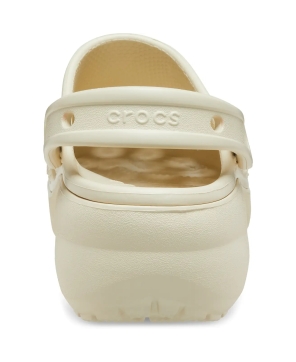 Sabot plateforme classique pour Femme Blanc