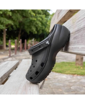 Sabot plateforme classique pour Femme Noir