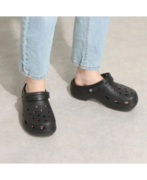 Sabot plateforme classique pour Femme Noir