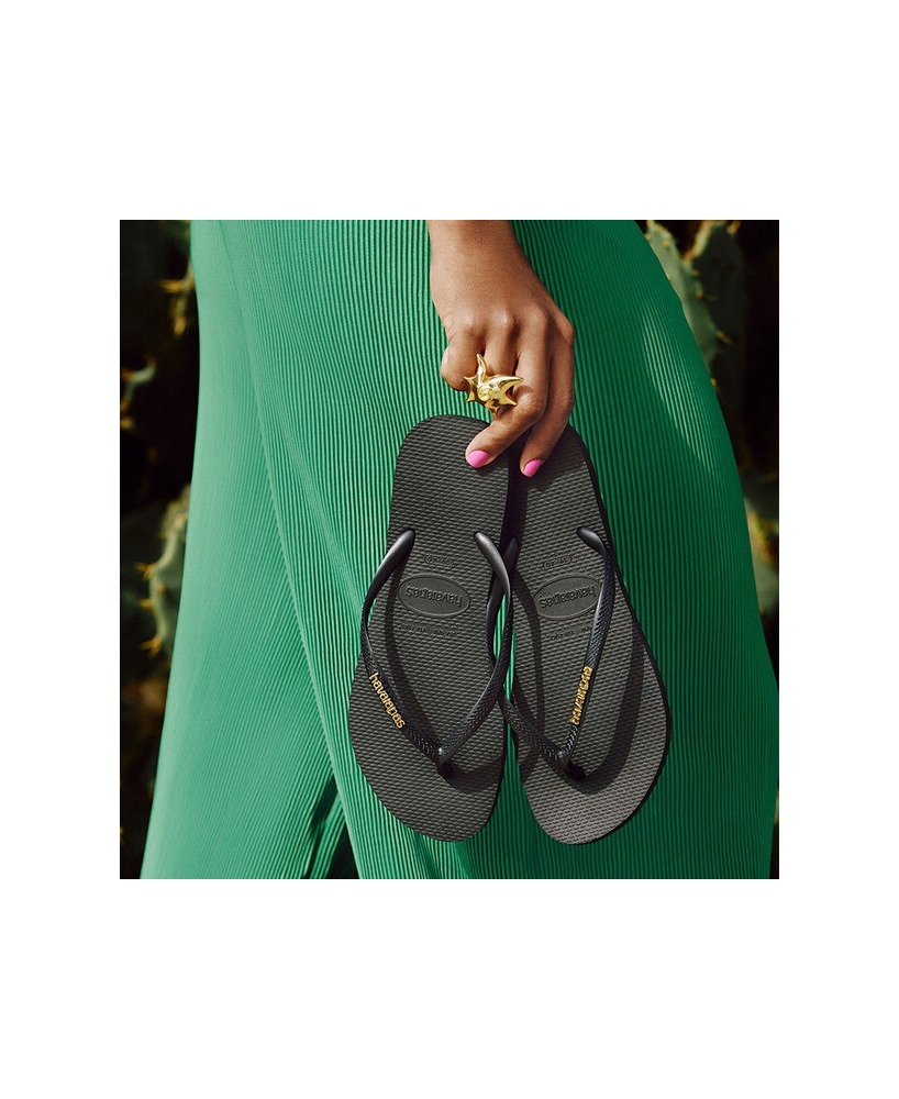 Havaianas Slim Logo Metallic