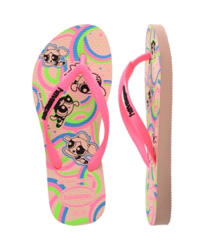 Kids' Powerpuff Girls Slim Flip Flops