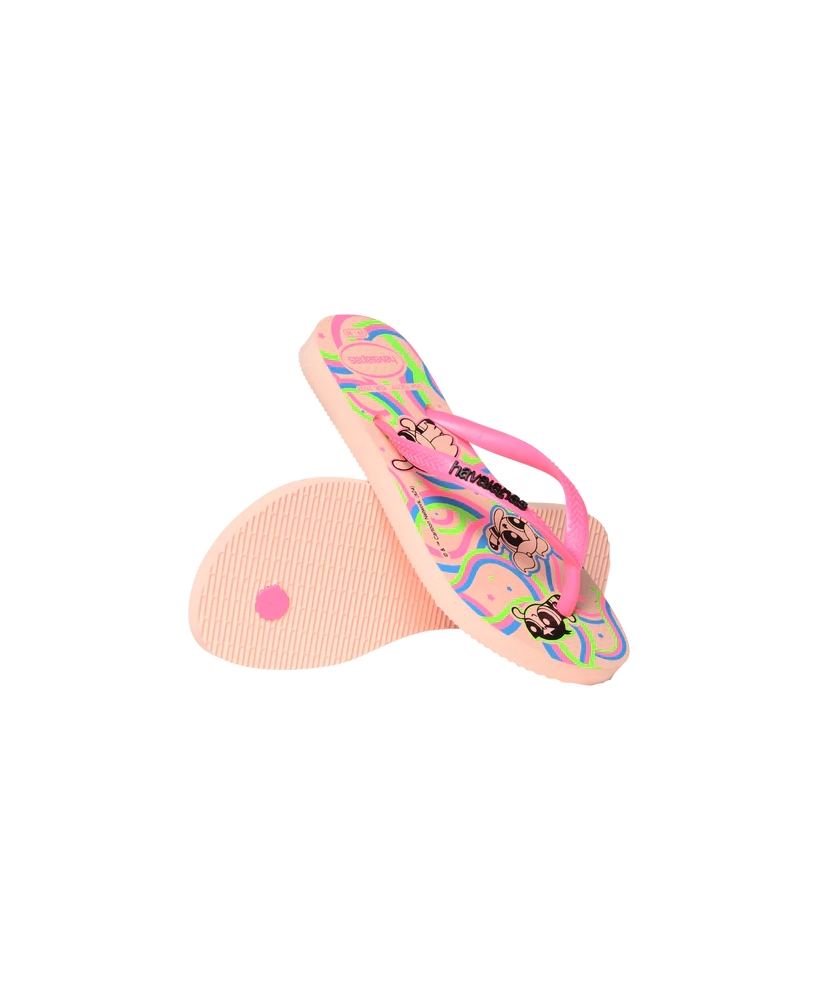 Kids' Powerpuff Girls Slim Flip Flops