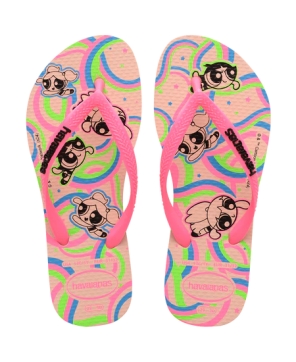 Kids' Powerpuff Girls Slim Flip Flops