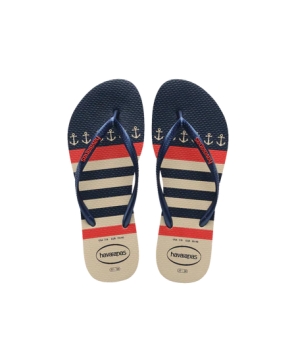 Slim Nautical Flip Flops