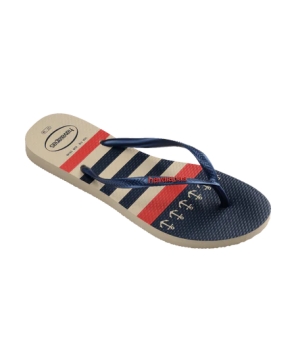Slim Nautical Flip Flops