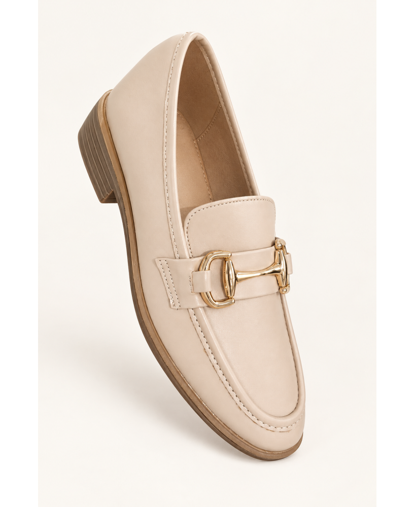 SHOES £ BAGS COLECTION-Mocassins femme en beiges