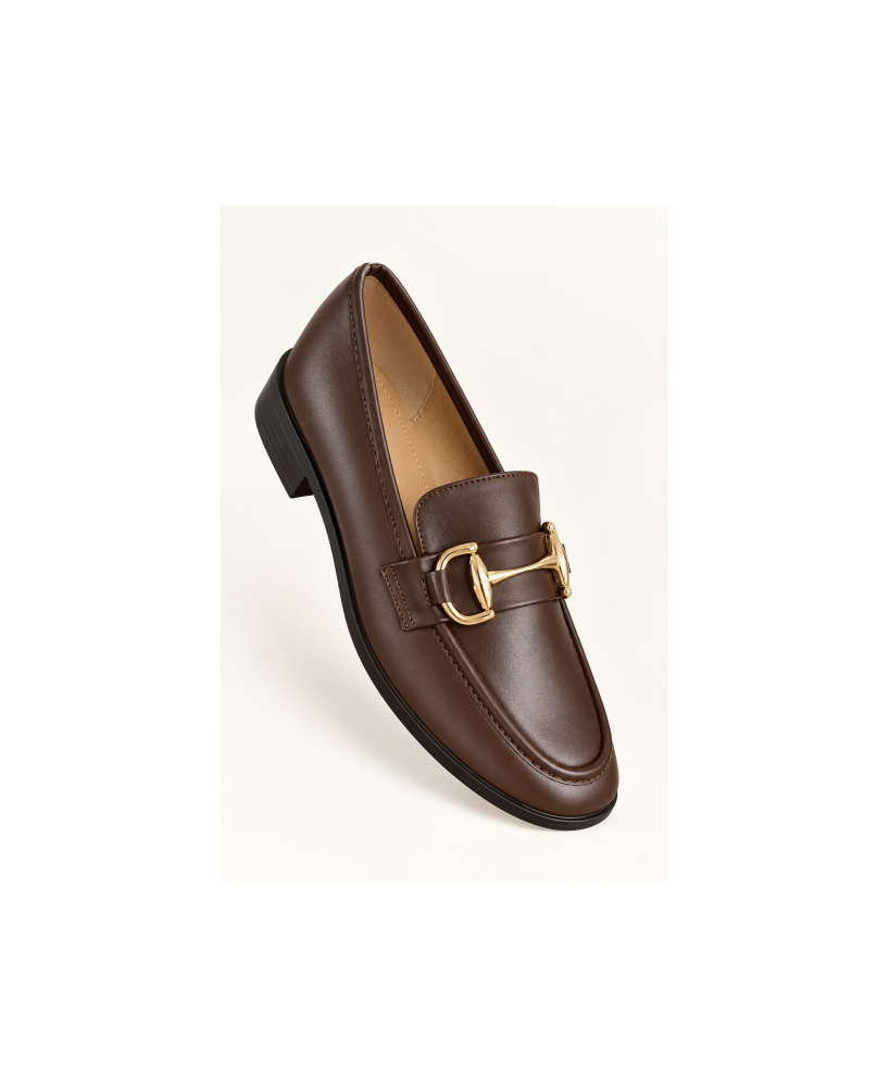 SHOES £ BAGS COLECTION-Mocassins femme marron