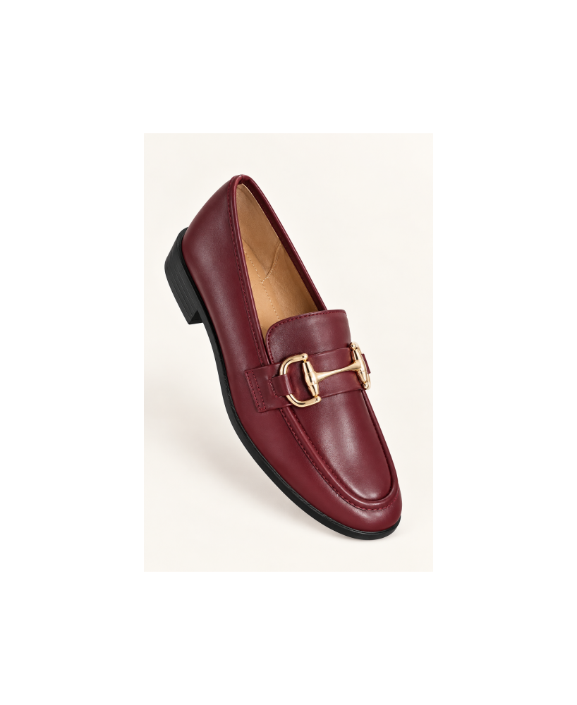 SHOES £ BAGS COLECTION-Mocassins femme Aubergine