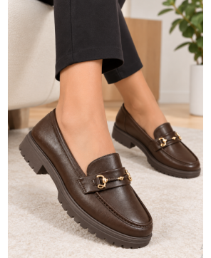 SHOES £ BAGS COLECTION-Mocassins femme marron